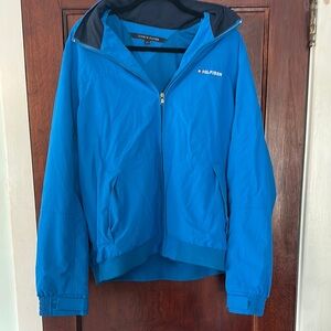 Tommy Hilfiger Blue Raincoat Essential for Rainy Days